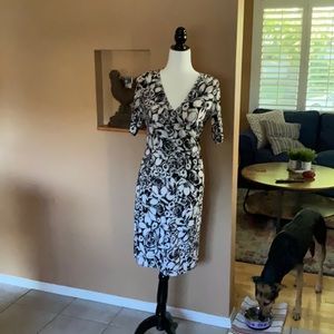 The faux wrap dress and a pic of my Pup Wren❤️